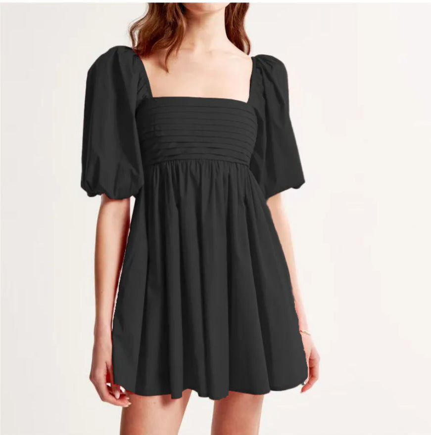 European And American Summer Casual Stylish Pleated Dress Women