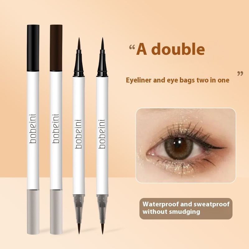 Dual Head Dual-use Liquid Eyeliner Eye Shadow Pen Not Easy To Smudge
