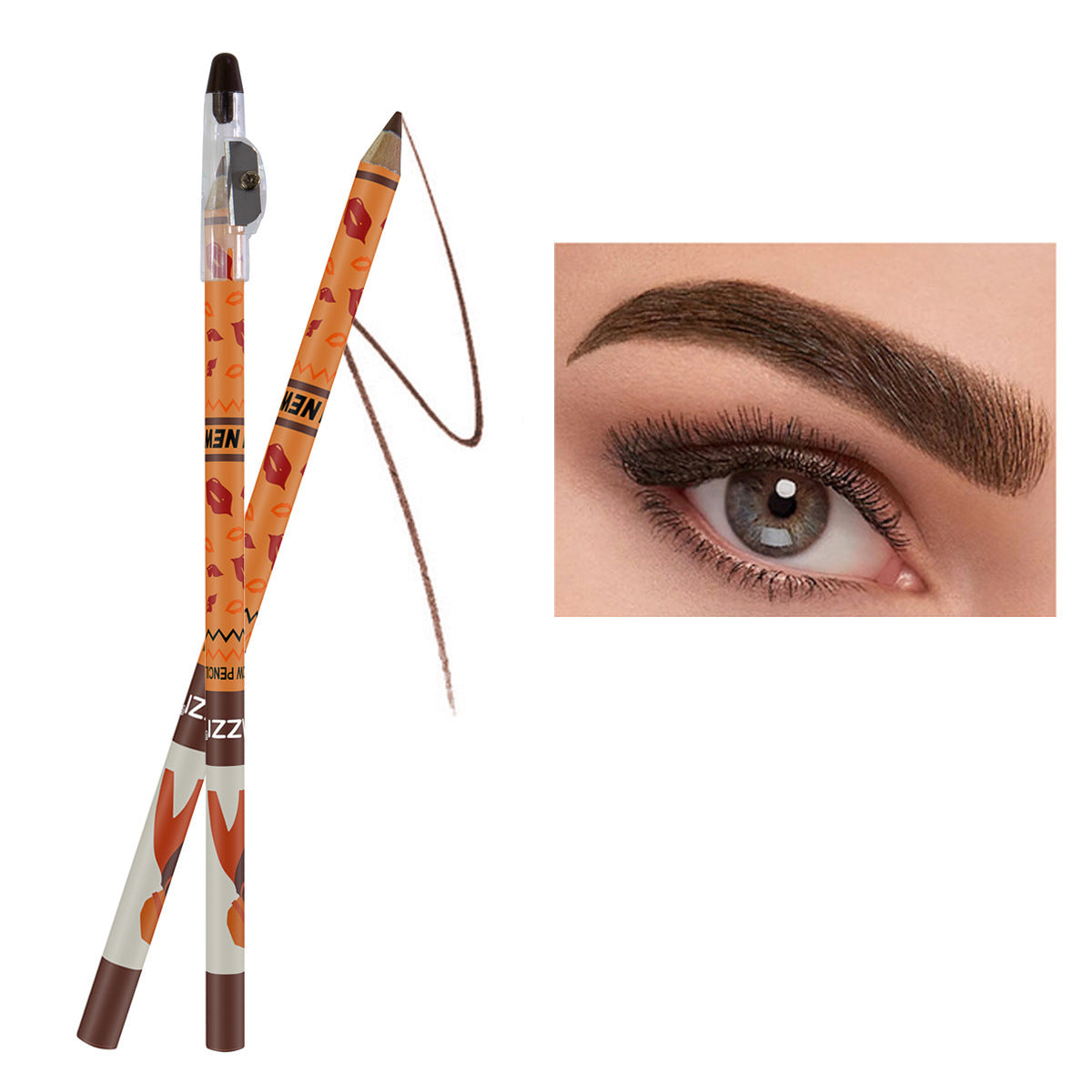 Liquid water eyebrow pencil