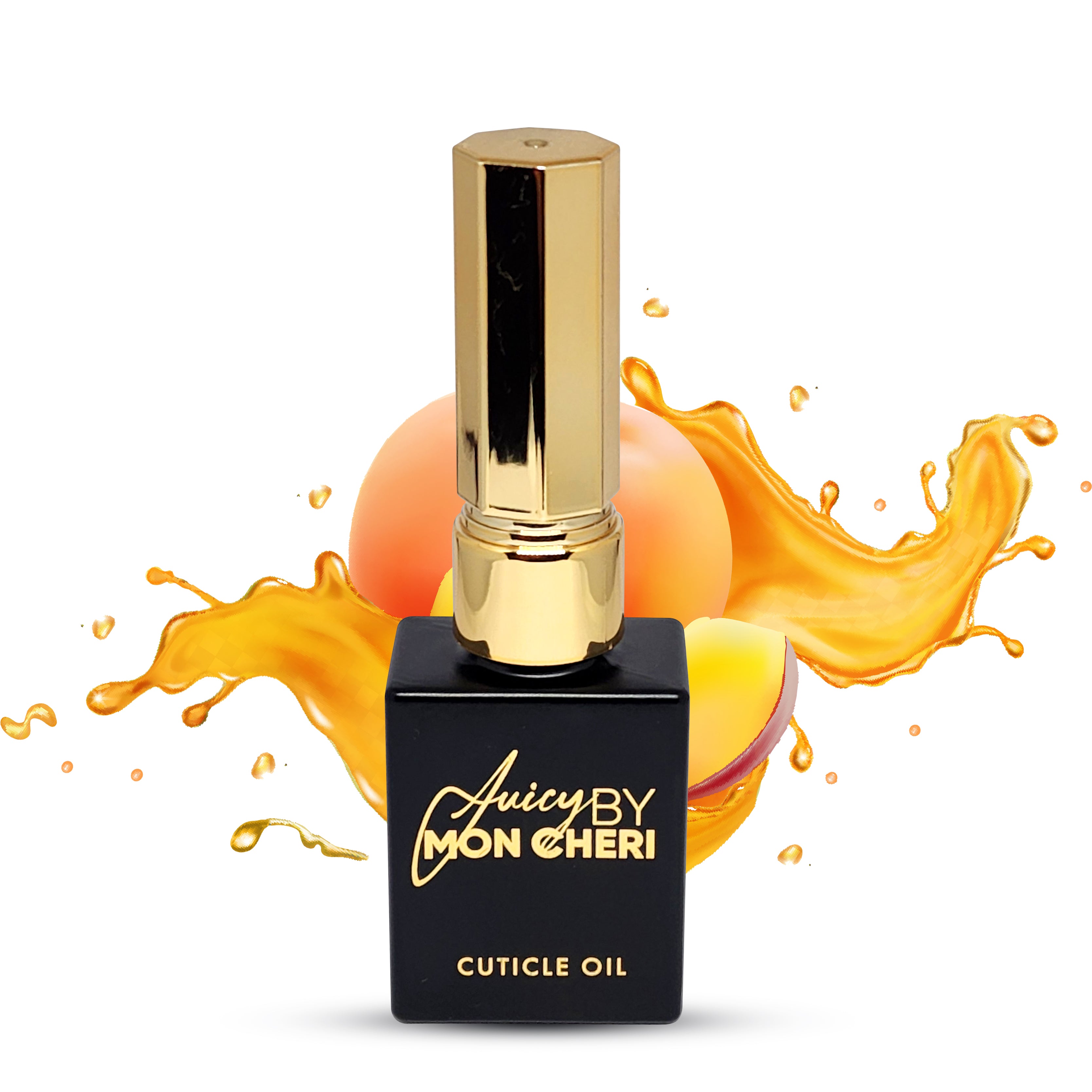 Juicy By Mon Cheri's Luxe Cuticle Oil: Golden Touch Model with 6 Irresistible Scents