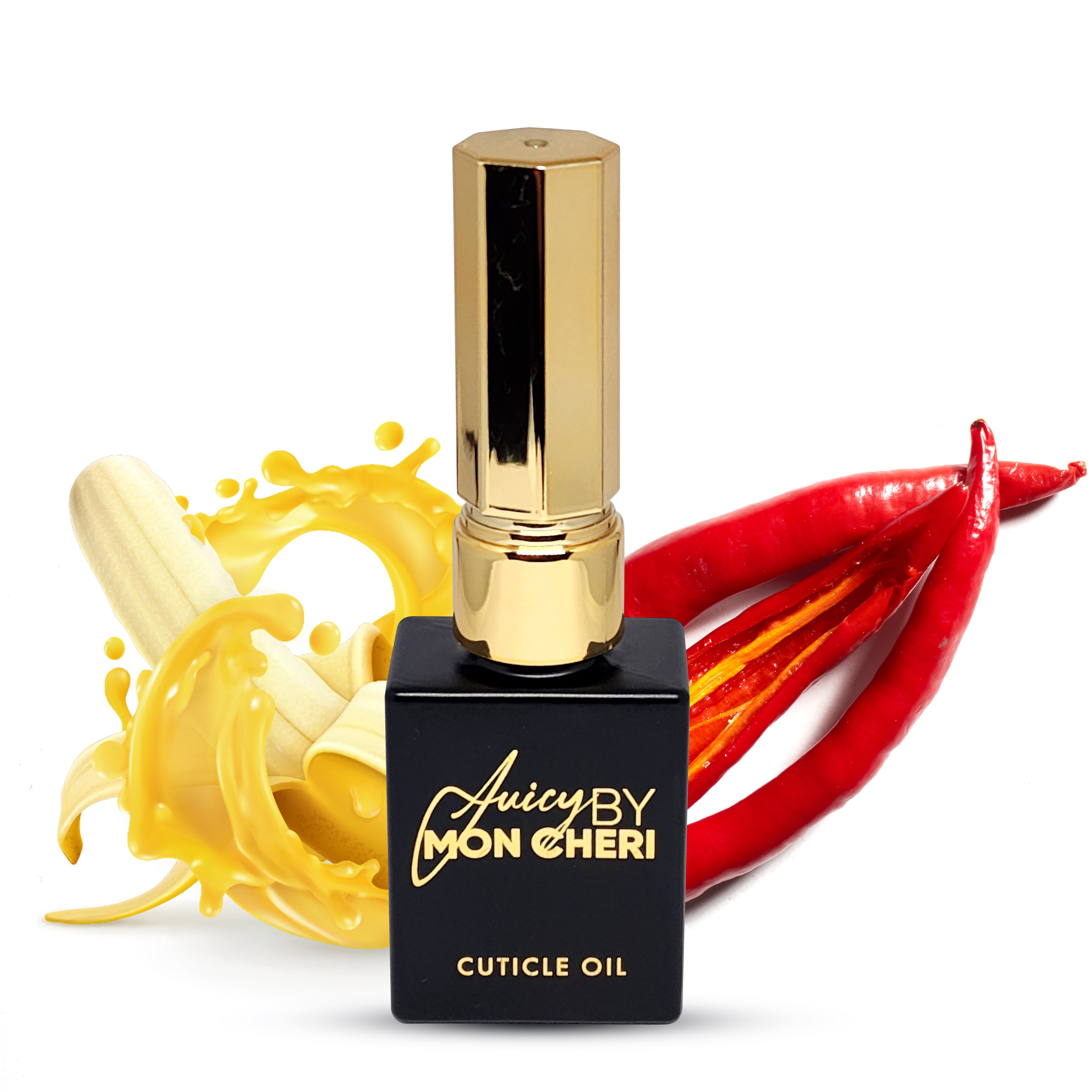 Red Hot Banana cuticle oil ( Golden Touch model) Juicy by Mon Cheri