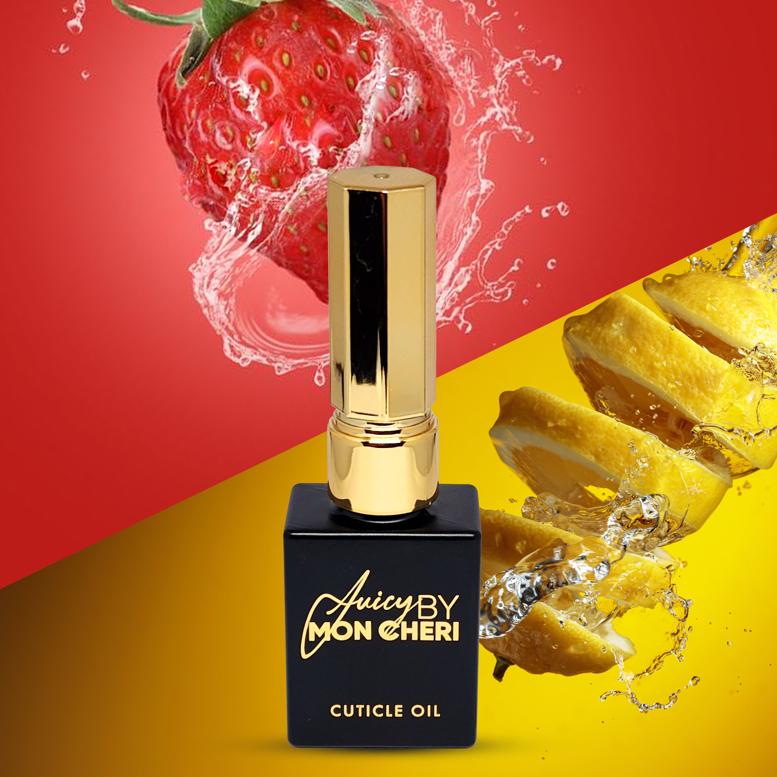 Nail and Cuticle oil grow strengthen repair dry cracked Strawberry Lemondade Juicy by Mon Cheri