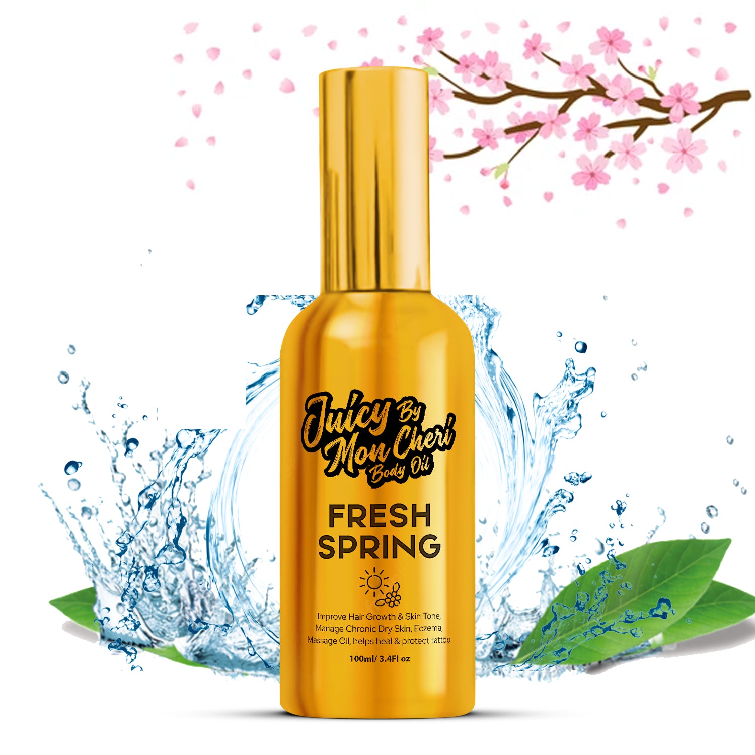 Black Seed Body Oil Spray - Fresh Springs Scented Juicy By Mon Cheri Body Oil