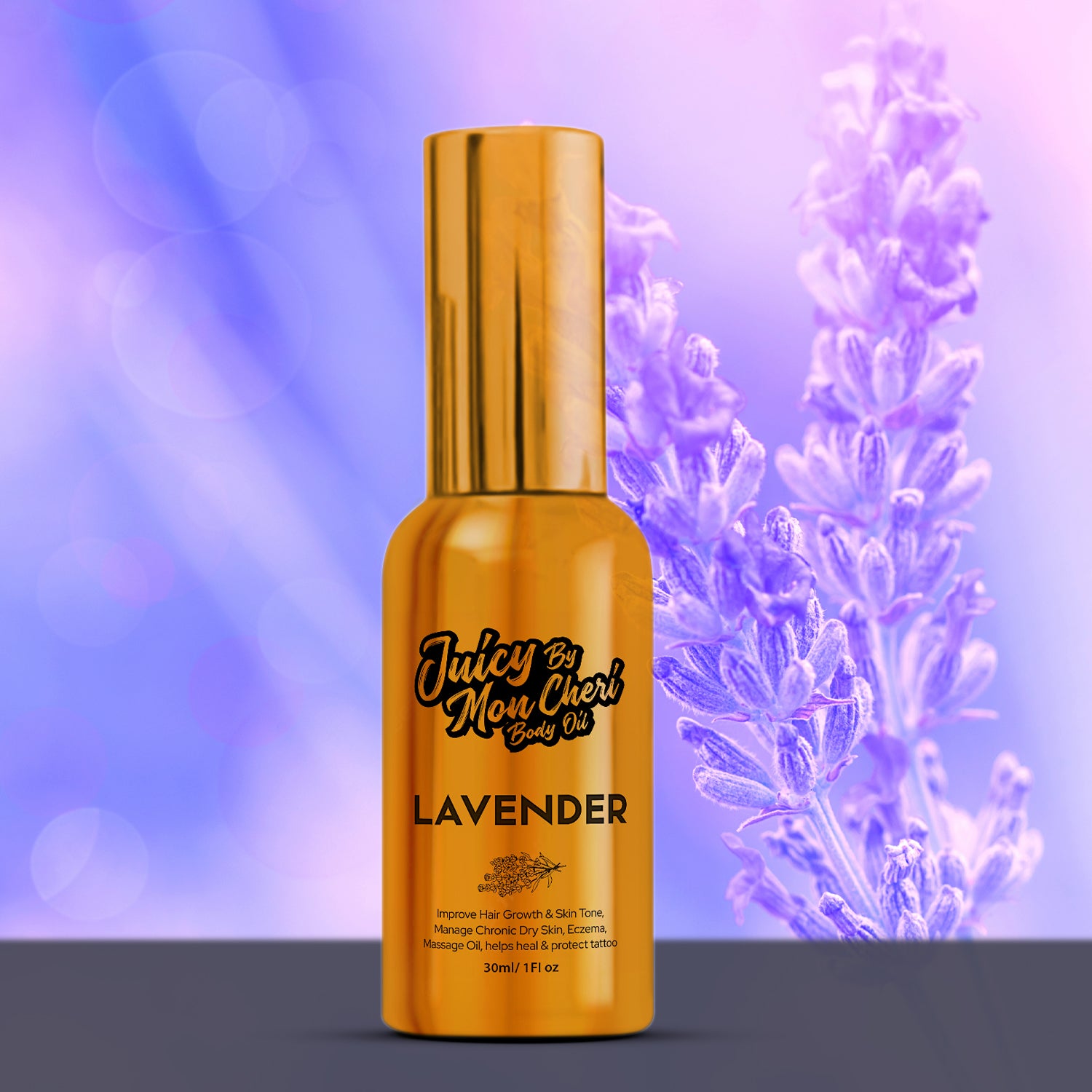 Luxurious Lavender Body Oil by Juicy By Mon Cheri