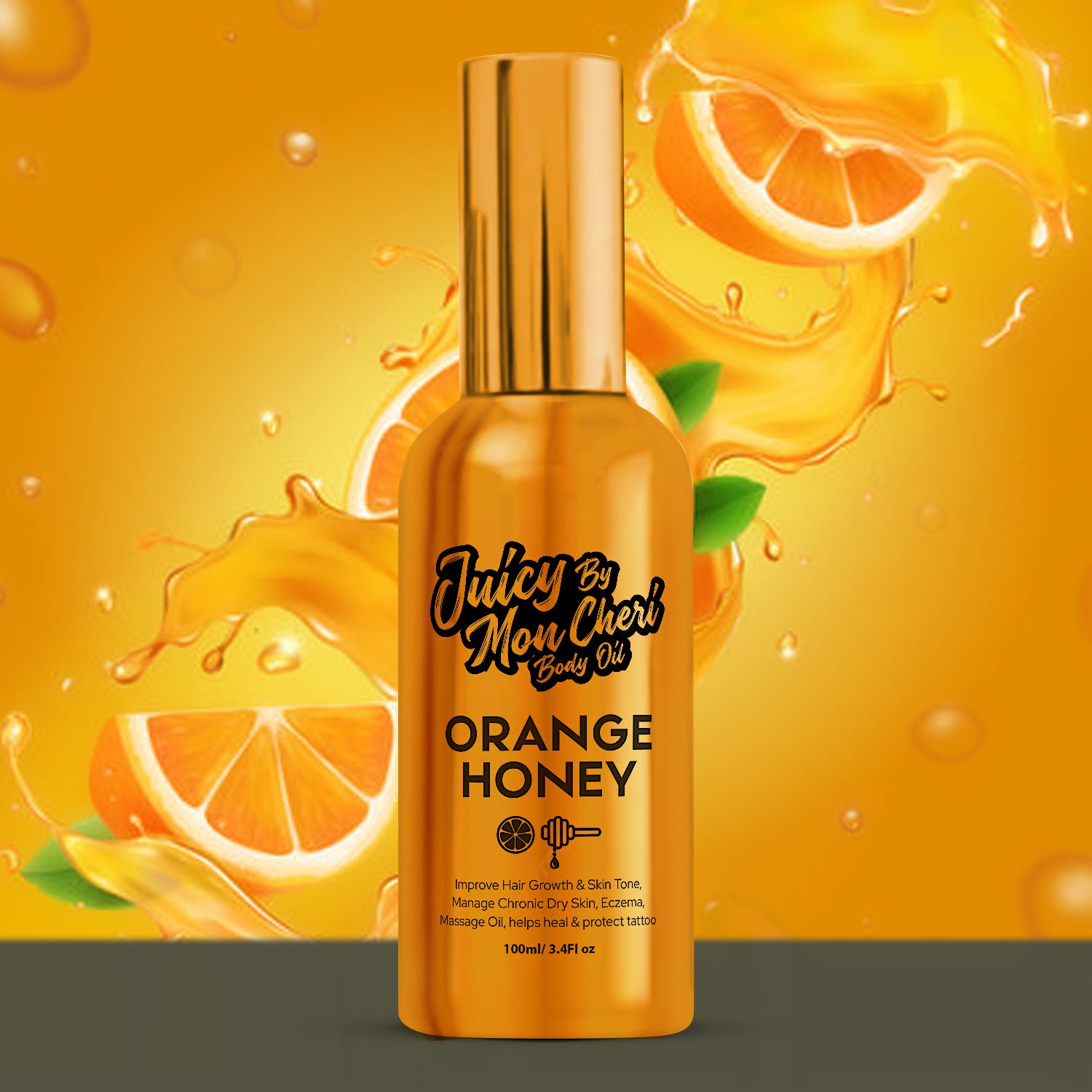 Nourish & Glow with Orange Honey Body Oil by Juicy By Mon Cheri